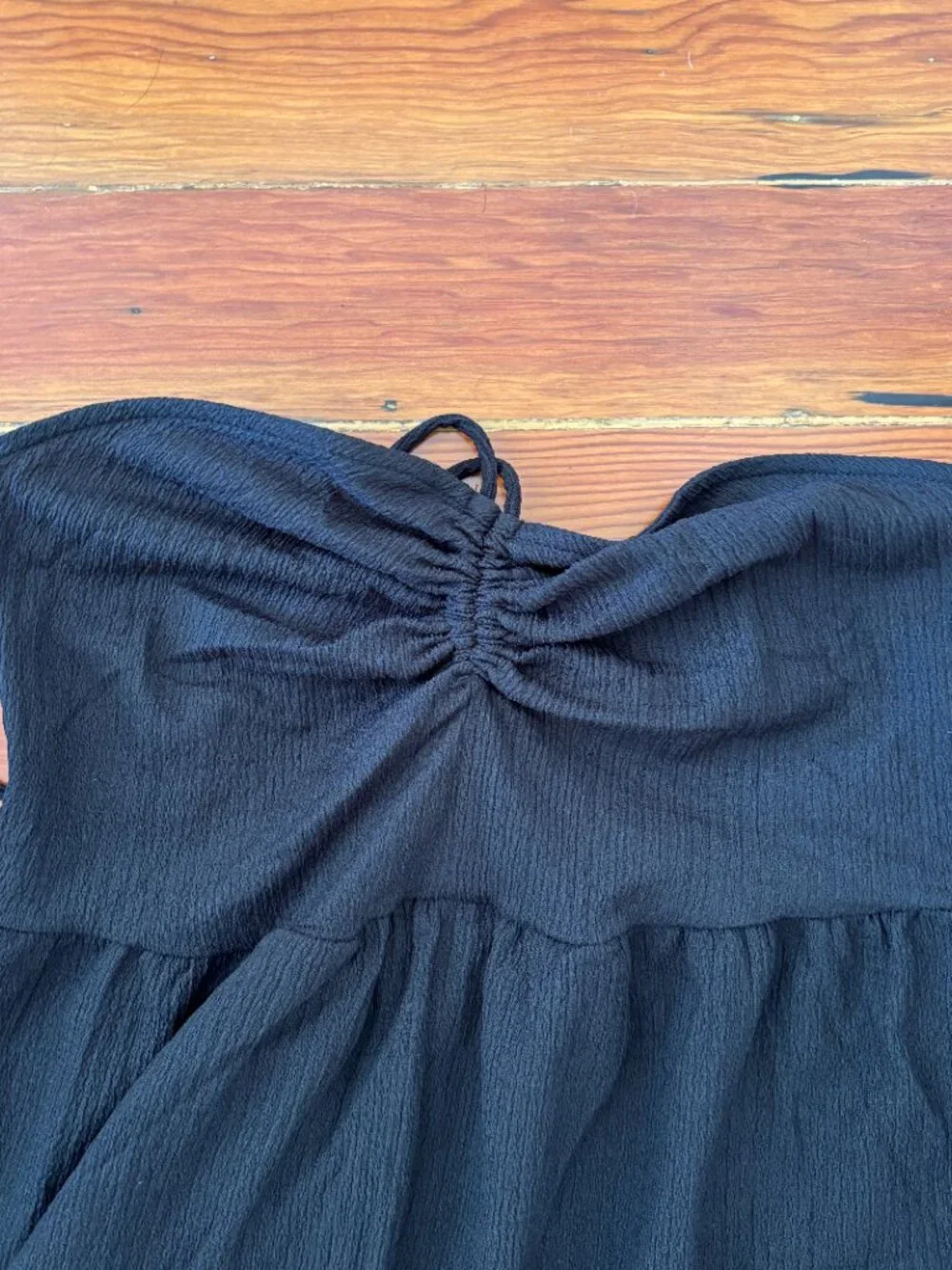 NWT 70s Vibes Minimalist A-Line Midi Halter Dress H&M MEDIUM